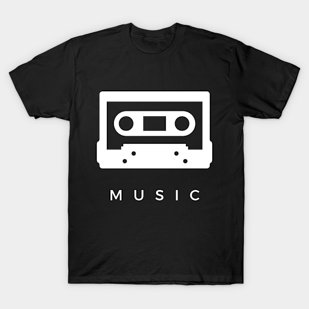 Music Audio Cassette Tape T-Shirt by yapp